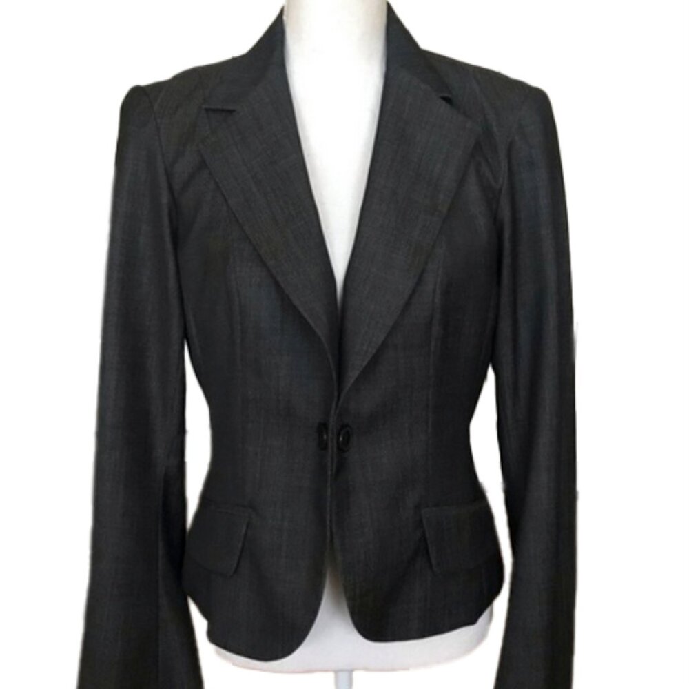 ❣️SOLD❣️ Lida Baday Gray Fitted Blazer Size 4